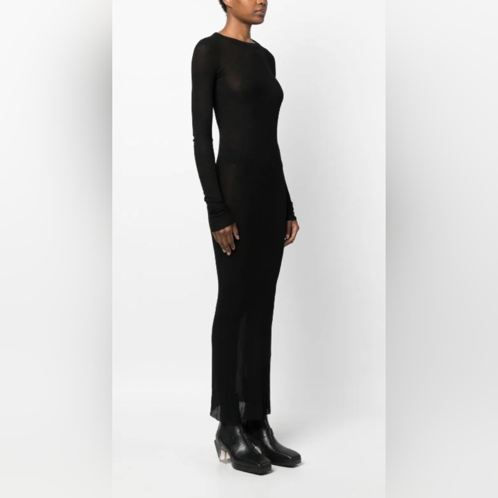 Only Hearts Black Sheer Maxi Dress Long sleeve Medium